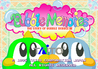 Bubble Memories: The Story Of Bubble Bobble III (Ver 2.4O 1996/02/15)