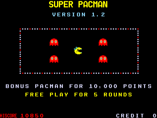 Super Pacman (v1.2) + Cherry Master (Corsica, v8.31, set 1)