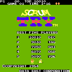 Scrum Try (DECO Cassette) (US) (set 1)