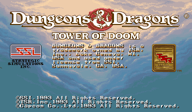 Dungeons & Dragons: Tower of Doom (Euro 940412)