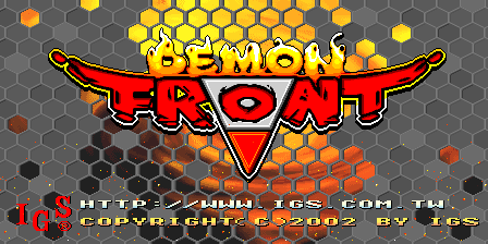 Demon Front / Moyu Zhanxian (68k label V105, ROM M105XX 08/05/02) (ARM label V105, ROM 08/05/02 S105XX)