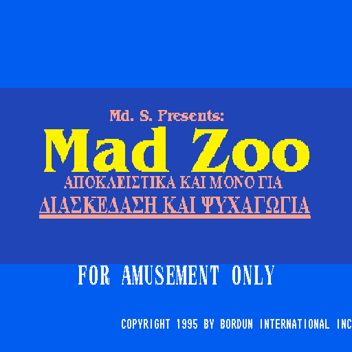 Mad Zoo (version U450C)