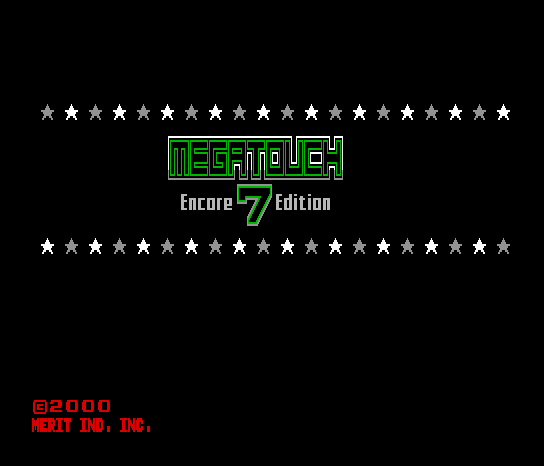 Megatouch 7 Encore Edition (9255-90-01 R00, Standard version)