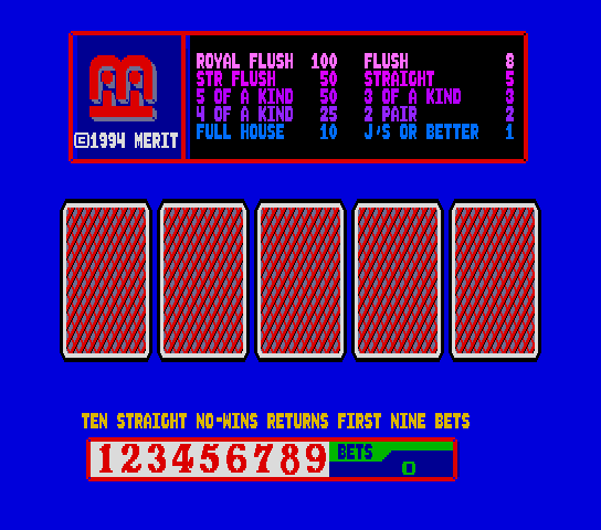 Merit Touch Joker Poker (9132-00)