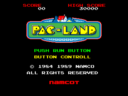 Pac-Land (United Amusements PC Engine)