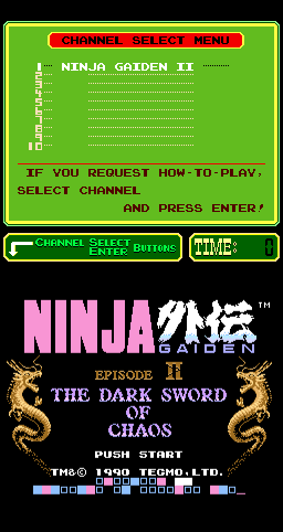 Ninja Gaiden Episode II: The Dark Sword of Chaos (PlayChoice-10)