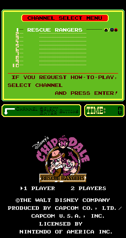 Chip'n Dale: Rescue Rangers (PlayChoice-10)