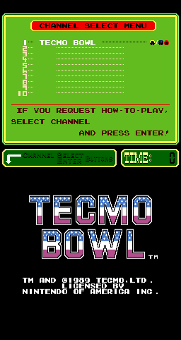 Tecmo Bowl (PlayChoice-10)