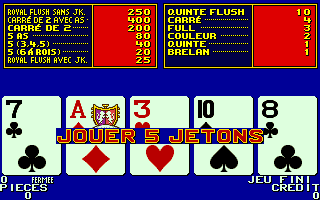 Player's Edge Plus (X002421P+XP000064) Deuces Wild Bonus Poker - French