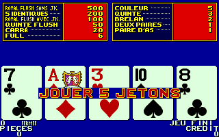 Player's Edge Plus (X002480P+XP000154) Joker Poker (Aces or Better) - French