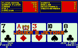 Player's Edge Plus (X002485P+XP000154) Standard Draw Poker - French