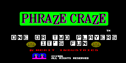 Phraze Craze (6221-40, U5-0A)