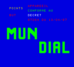 Mundial/Mondial (Italian/French)
