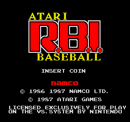 Vs. Atari R.B.I. Baseball (set 1)