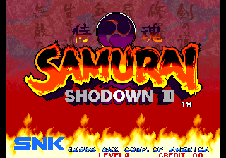 Samurai Shodown III / Samurai Spirits - Zankurou Musouken (NGM-087)