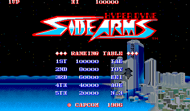 Side Arms - Hyper Dyne (World, 861129)