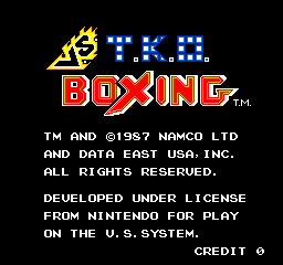Vs. T.K.O. Boxing
