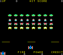 unknown 'Space Invaders' gambling game (set 1)