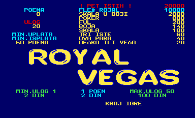 Royal Vegas Joker Card (slow deal)